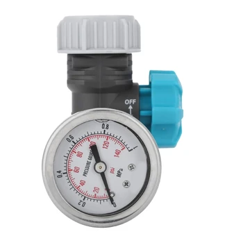 Регулатор на налягане на водата, без съдържание на олово 69HC 3/4 Пластмасови водни вентили с манометрами, регулируема редуктор на налягане за джипове-кемперов