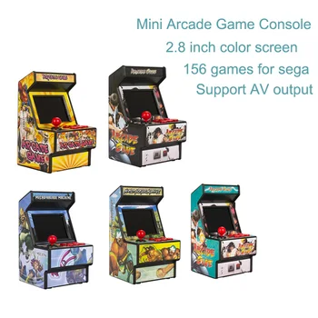 Ретро Мини arcade слот машина 156 игри за Sega 2,8-Инчов цветен дисплей Преносима портативна игрова конзола Поддръжка на AV-изхода