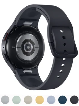 Силиконов Ремък за Samsung Galaxy Watch 6 5 4 44mm 40 мм Спортен Каишка За Часа 20 mm каишка за часовник Гривна Galaxy Watch6 Classic 43 мм 47милиметър