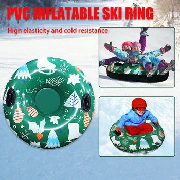Ски пръстен от PVC с коледна тематика, надувное ски пръстен, висока еластичност и устойчивост, надувное ски пръстен, Водни храни