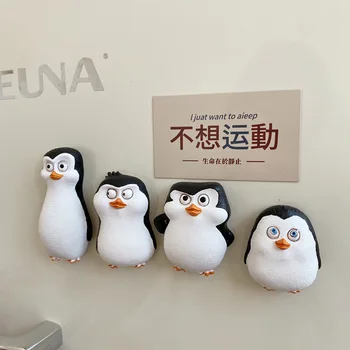 Сладък cartoony пингвин, 3D магнити за хладилник, Мадагаскарские пингвини, Моторизованное украса, играчки, Аниме, Празнични подаръци, сувенир