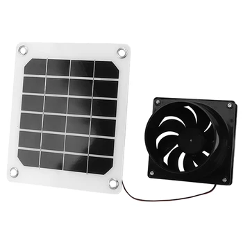 Слънчев вентилатор с мощност 20 W 12, мини вентилатор, работещ на слънчева батерия, аспиратор въздух за кучето, пилето, микробуса, фен оранжерии