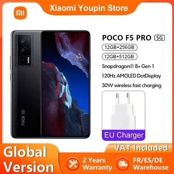 Смартфон POCO F5 Pro Глобалната версия 256 GB Snapdragon® 8 + Gen 1 6,67 