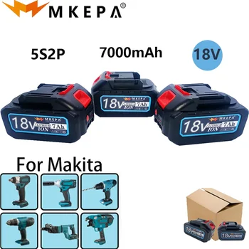 Сменяеми литиево-йонна батерия 18 7.0 Ah с led индикатор, голям капацитет за батерия електроинструменти Makita