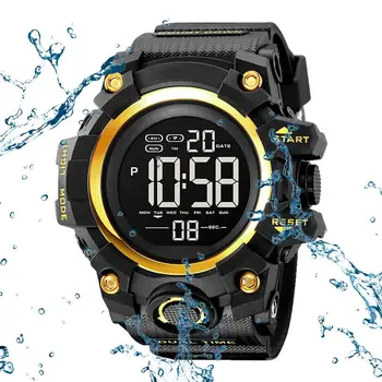 Спортни часовници, мъжки електронни часовници, луксозни мъжки часовници, водоустойчиви Модерен мъжки часовник в ретро стил