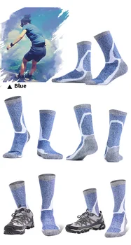 Спортни чорапи Мъжки Спортни Чорапи Дишащи Компресия чорапогащи Баскетбол, колоездене, Хокей и Футбол, Бягане, Каране на колело
