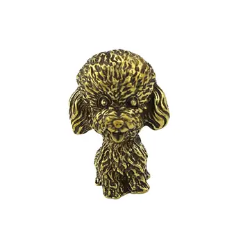 Статуетка на куче, което Стои на Пудел, Украса на масата, Месингови изделия, декорация на дома, Пудел, са подбрани фигурка Щастливи кучета