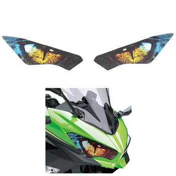Стикер за защита на фаровете мотоциклети Стикер за очите на фарове за Kawasaki Ninja Ninja 250 400 2018-2019