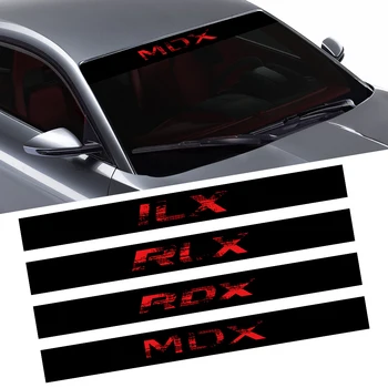 Стикер на предното стъкло на превозното средство Отпред и отзад, Винил за екстериора, Бижута, Състезателен стил, Автоаксесоари За Acura MDX ILX RDX TLX