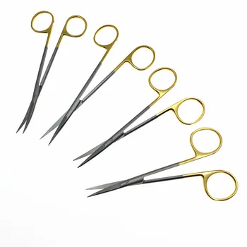 Стоматологични офталмологични Пластмасови ножици TC Ветеринарни хирургически инструменти