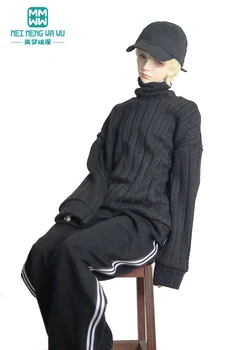 Стоп-моушън облекло BJD за играчки 68-75 см, кукла с сферическим суставом, модерен пуловер с висока воротом, розов, черен, сив