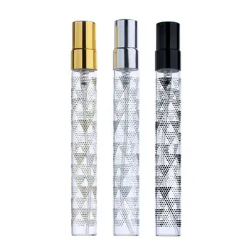 стъклен флакон-спрей с шарките на 10 мл, мини-флакон за парфюм за еднократна употреба, кран, бутилка за проба, контейнер за течен грим за пътуване