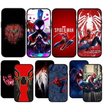 Супергерой на Marvel spiderman Спайдърмен Cover Калъф за Телефон Apple iPhone 15 14 13 12 11 Pro XS Max XR Plus 6s + SE 15 + Калъф