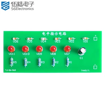 Схема индикатор на нивото на светоизлучающий диод За производство на електроника САМ Kit Такса за запояване на електронни компоненти