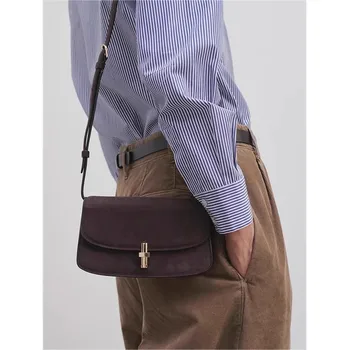 Т-образна метална тока в ретро стил, универсална малка чанта за тофу през рамото си, през рамо.