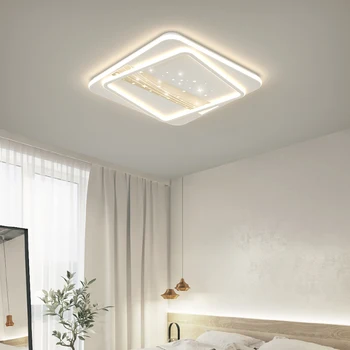 Тавана лампа със скандинавски дизайн за хол, спалня, модерен минималистичен led тавана лампа за семеен кабинет, домашно вътрешно осветление, декоративни осветителни тела
