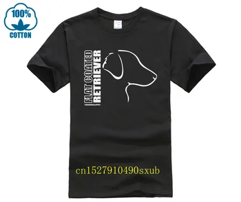 Тениска на Man TWILPROF с кръгло деколте и принтом, тениски Hunde FLAT COATED ЗВУЧЕНЕТО Profil WILSIGNS Siviwonder с принтом