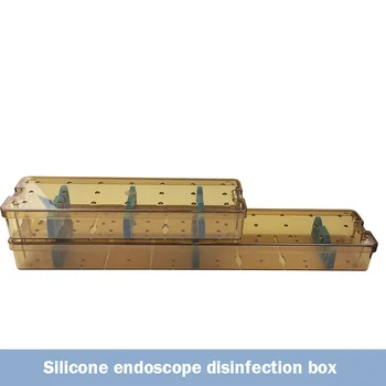 Тип 2 Автоклавируемого силиконов ендоскоп, кутия за стерилизация, Термостойкая Пластмасова Кутия за дезинфекция на ендоскоп