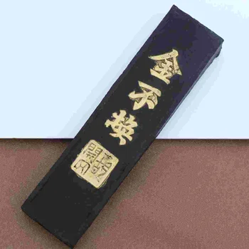 Тъмен камък за китайска калиграфия ръчно изработени, тъмен блок, чернильная пръчка за китайската, японската калиграфия и живопис (черен)