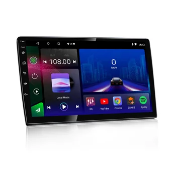 Търговия на едро с 10-инчов сензорен екран 2 + 32 GB Универсален автомобилен мултимедиен плейър Android 2Din DVD Gps навигация радио