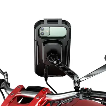 Универсална чанта за резервоара на мотоциклета, Магнитна Прозрачна чанта за резервоара, чанта за мобилен телефон, калъф за притежателя на мобилен телефон, водоустойчив