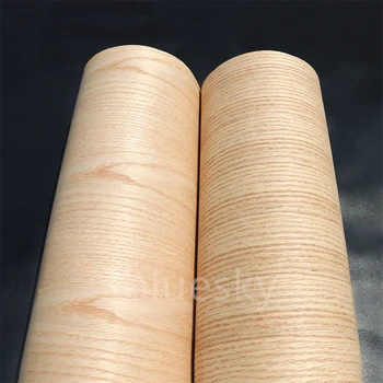 Фурнир от естествена дървесина Червен дъб за мебелната основите на Хартия Kraft около 60 см x 2,5 м 0,3 мм Q / C C / C