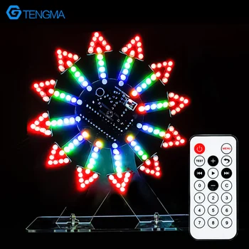 Цветна Готина Анимация LED Електрически Въртящи се Компоненти на виенското Колело САМ Заваръчни Монтажни Детайли