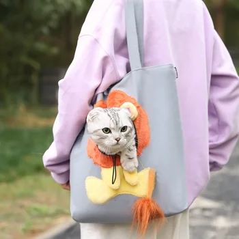 Чанта за котки, дизайн Outcrop, преносими ежедневни и дишаща раница за кучета и котки, холщовую чантата може да се носи с принадлежности за домашни любимци