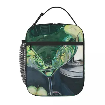 Чанта за обяд Apple Martini Деби Dewitt, кавайная чанта, обяд-бокс, детска чанта за обяд за деца