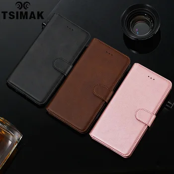 Чанта-портфейл Tsimak за Huawei P20 P30 P40 Lite E Pro Plus с панти капак от изкуствена кожа в Ретро стил Capa на Корпуса