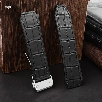 Часовници от телешка кожа за HUBLOT Hengbao Yubo Classic Fusion Big Bang, силиконова верижка от естествена кожа, мъжки китката 26-19 мм