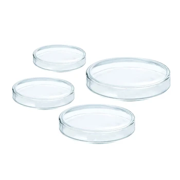 Чашка на Петри от високо borosilicate стъкло за култивиране на клетки 10шт 60 мм, 75 мм, 90 мм, 100 мм