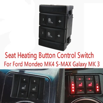 Черен Ключ за Управление Бутон за Отопление на Седалките 6M2T19K314AC За Ford Mondeo MK4 S-MAX, Galaxy MK 3