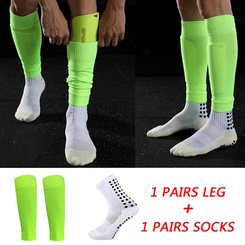 Чорапи Нови мини Футболни до средата на прасците нескользящие футболни колоездене, спортни Мъжки чорапи, гамаши + чорапи