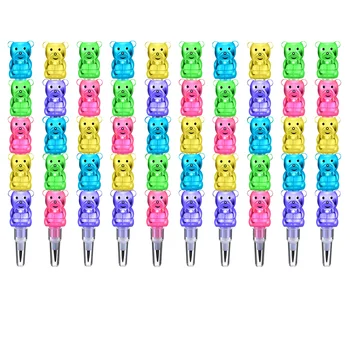 Штабелируемые моливи, За да сменяеми моливи Пластмасови химикалки Bear В стифиране цветни моливи